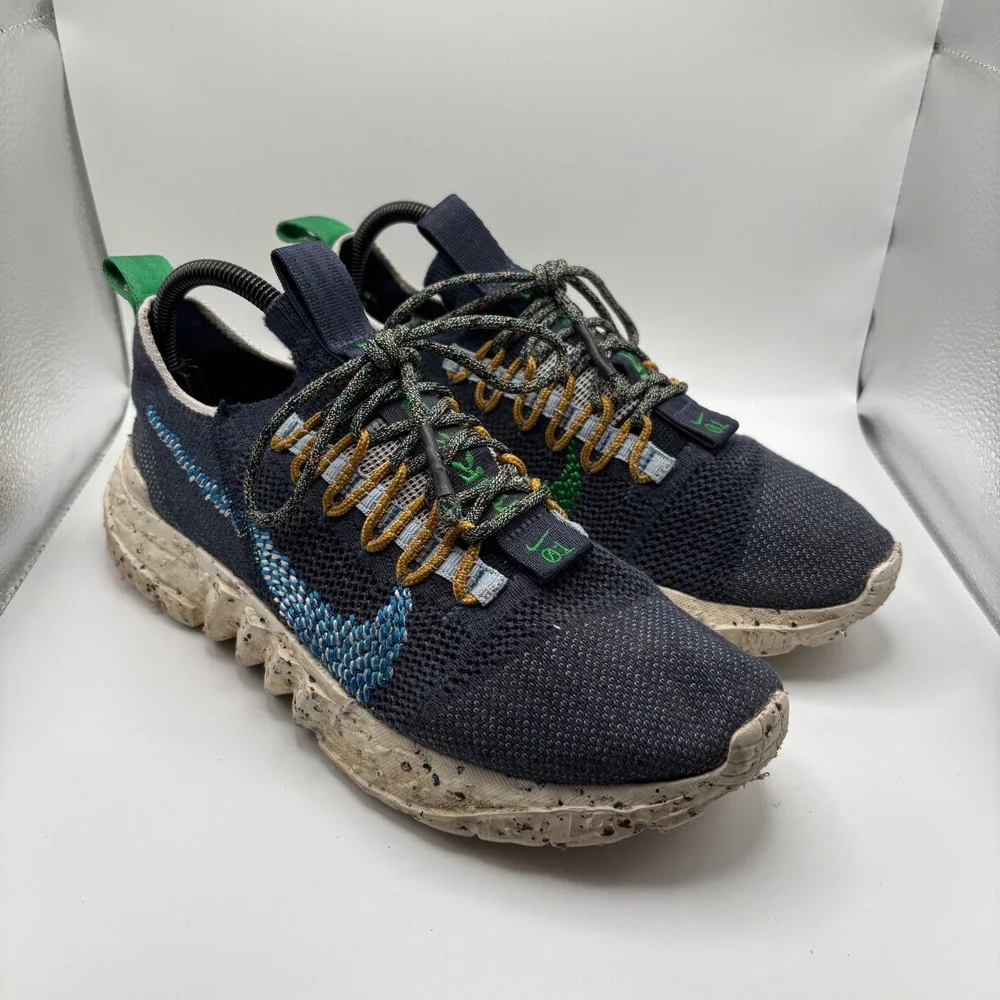 Nike Space Hippie 001 Blue Green‎ Casual Shoes Men's Size 8 DJ3056-400